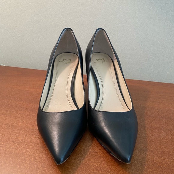 Marc Fisher Zala Block Heel, 5.5, Black leather - Picture 2 of 6